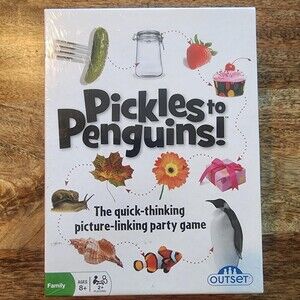 Outset Media Pickles To Penguins Party Game New Sealed Ages 8+ 2+ Players
